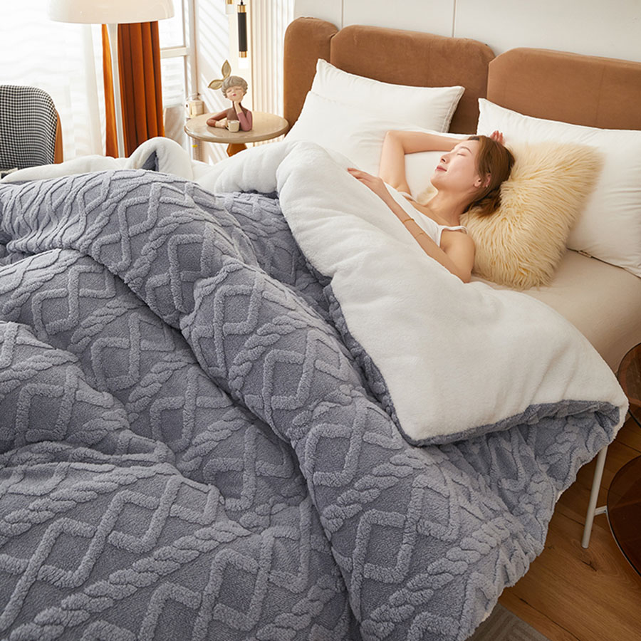 Weighted Blanket 15Lb - New Super Thick Winter Warm Blanket
