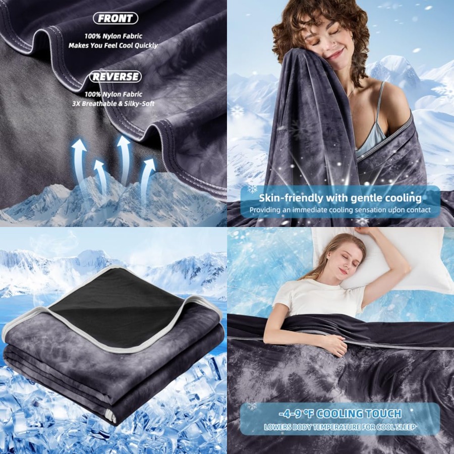 Weighted Blanket 15Lb - Cooling Blanket King Size 90x108,Cooling Blankets