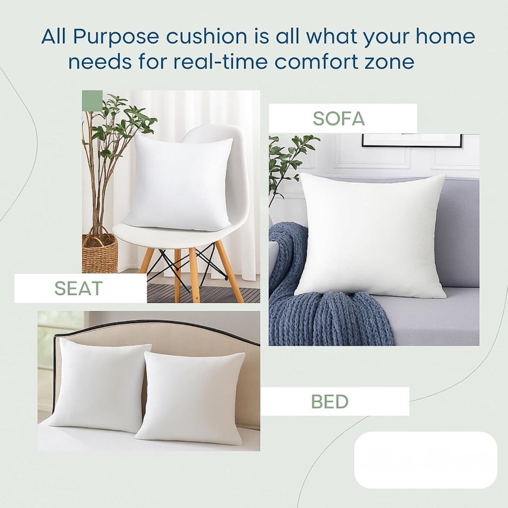 18x18 White Throw Pillow Inser - Pillow Insert 18X18 ulasan dan harga