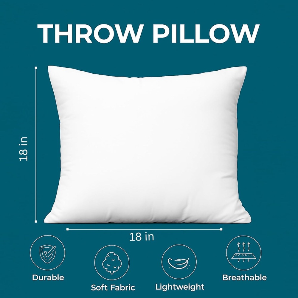 18x18 White Throw Pillow Inser - Pillow Insert 18X18 ulasan dan harga