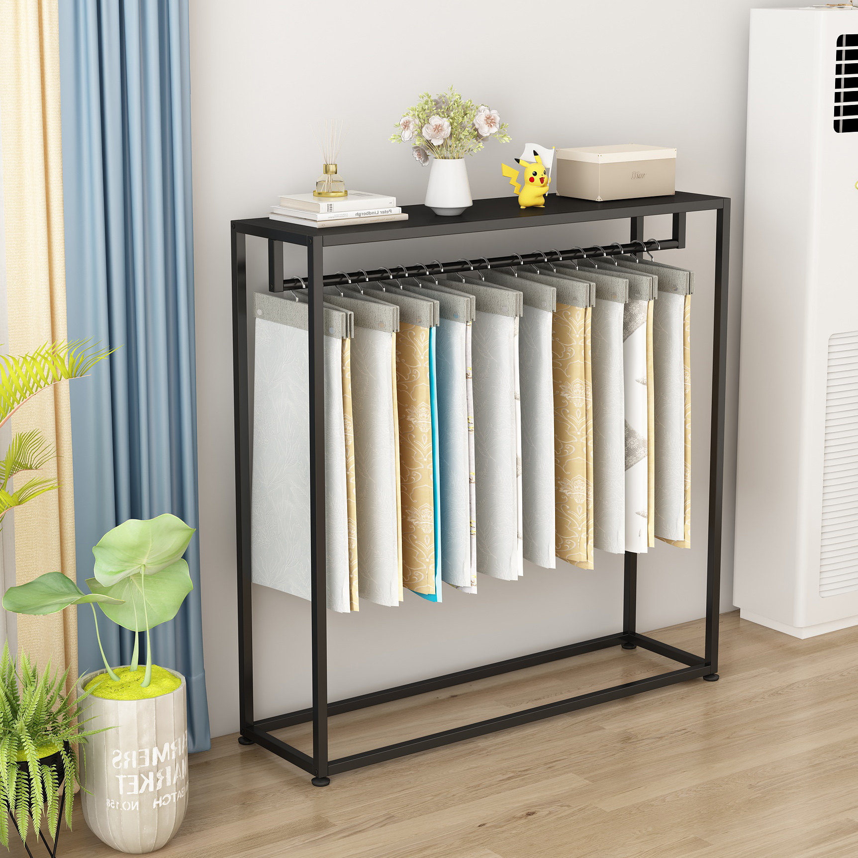 Curtain elevator display rack  - Home Textiles Exhibition ulasan dan harga