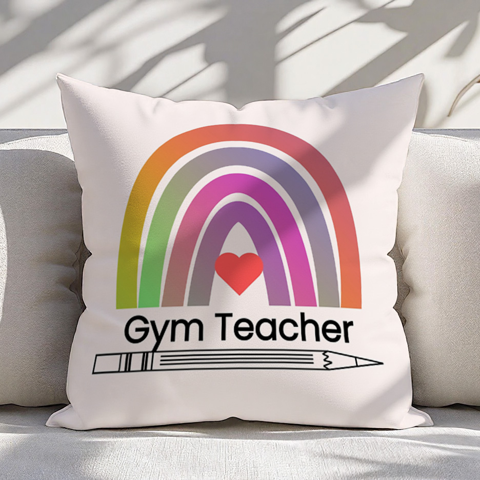 1pc Rainbow Heart & Pencil Pil - Pillow Insert 18X18 ulasan dan harga