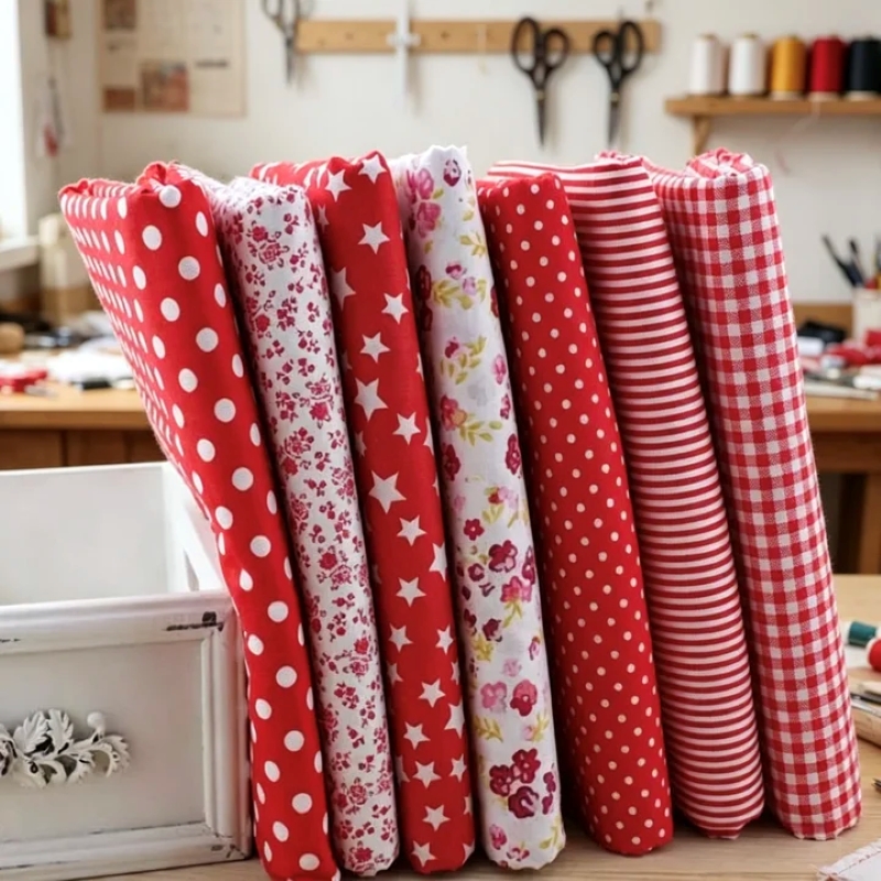 Vibrant 7 Color Patchwork Cott - Home Textiles Bedding ulasan dan harga