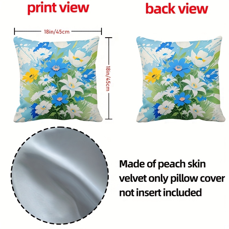 Pillow Covers Set of 4 Rural F - Pillow Insert 18X18 ulasan dan harga