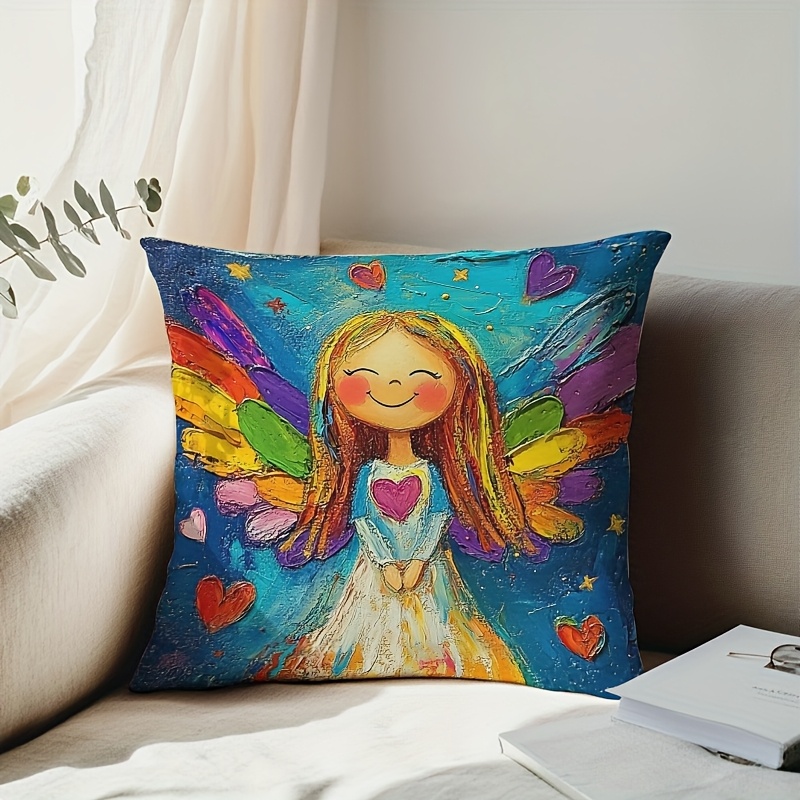 Colorful Angel Wings Pillow Co - Pillow Insert 18X18 ulasan dan harga