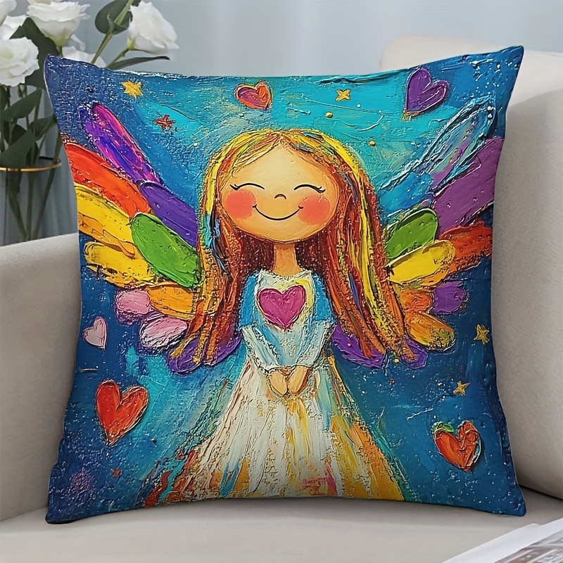 Colorful Angel Wings Pillow Co - Pillow Insert 18X18 ulasan dan harga