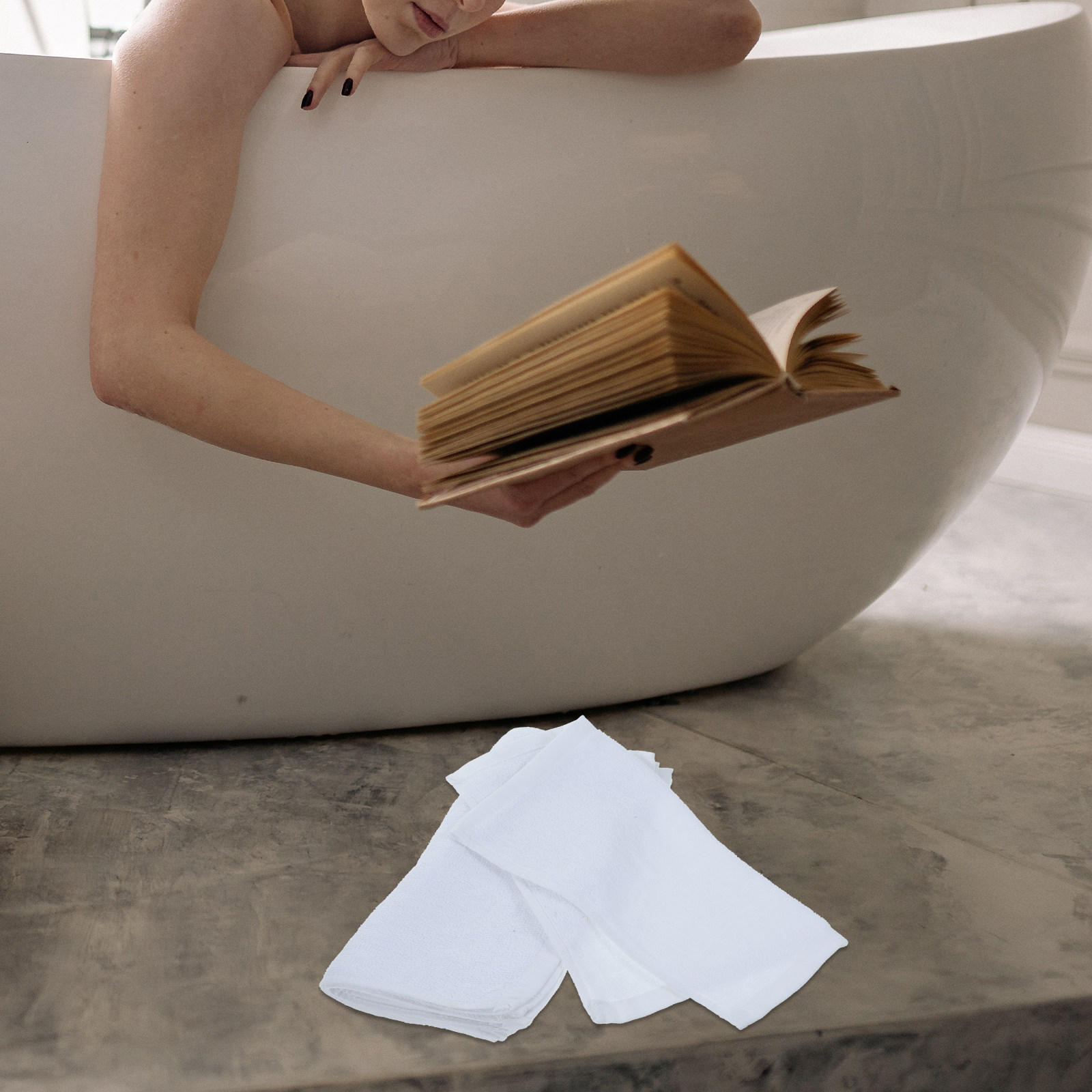 5Pcs Cotton Washcloths Absorbe - Home Textiles In Pakistan ulasan dan harga