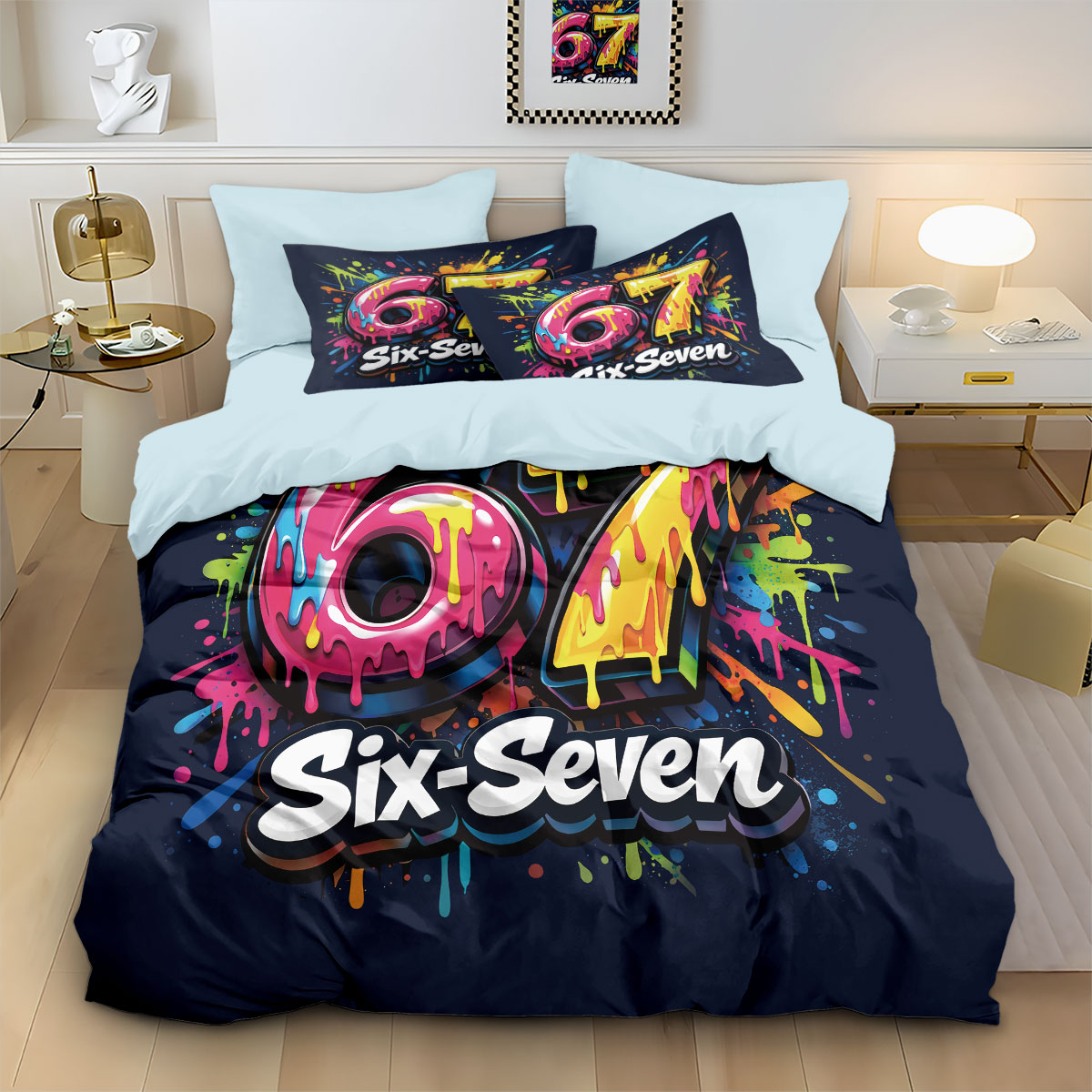 3pcs Graffiti Style Game Contr - Home Textiles Bedding ulasan dan harga