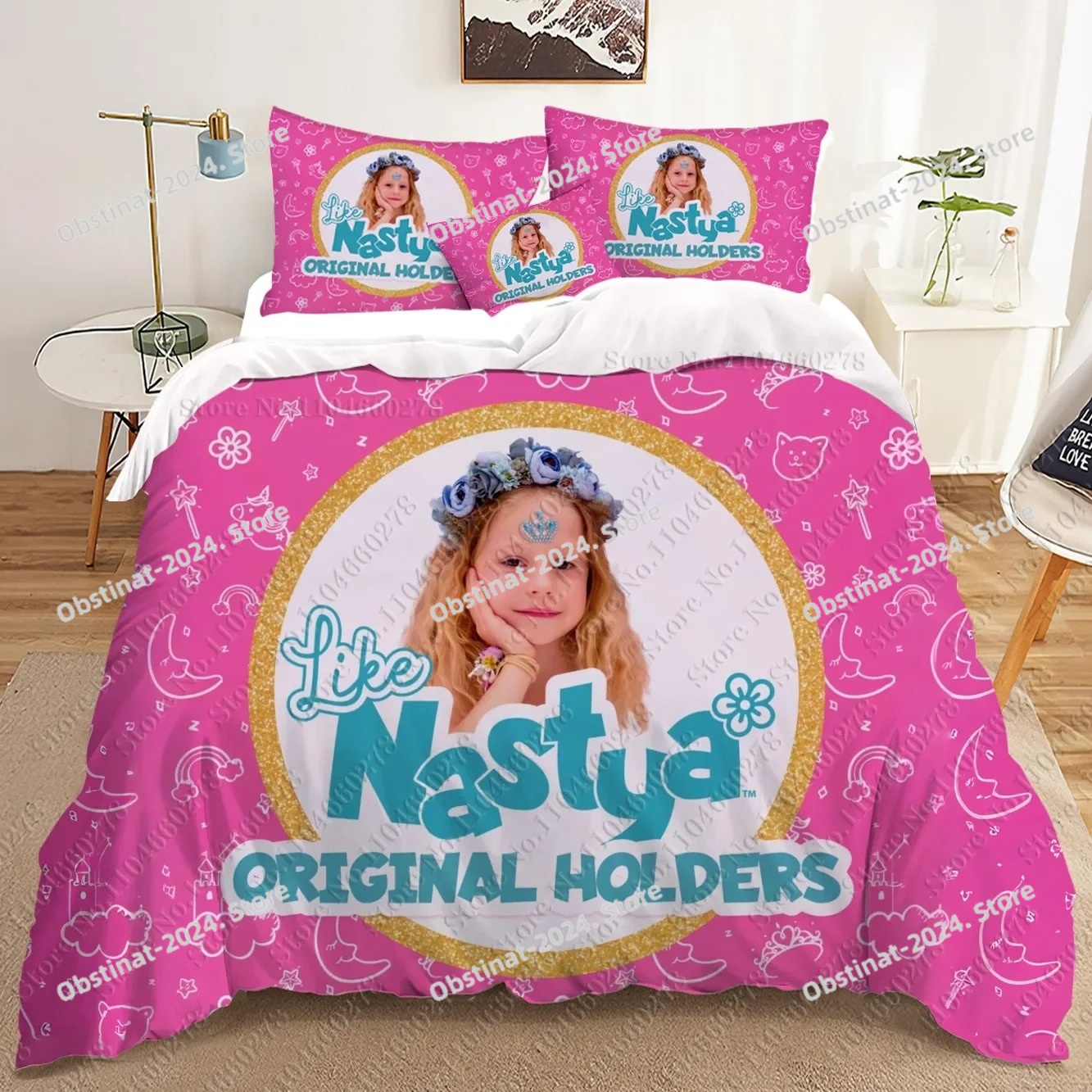 fashion Anime Nastya 3D Beddin - Home Textiles Bedding ulasan dan harga