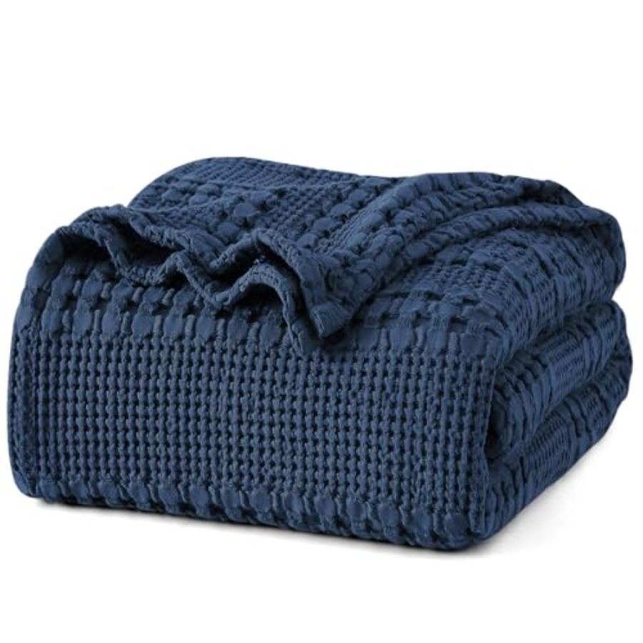 100 Cotton Waffle Weave Blanke - Weighted Blanket 15Lb ulasan dan harga