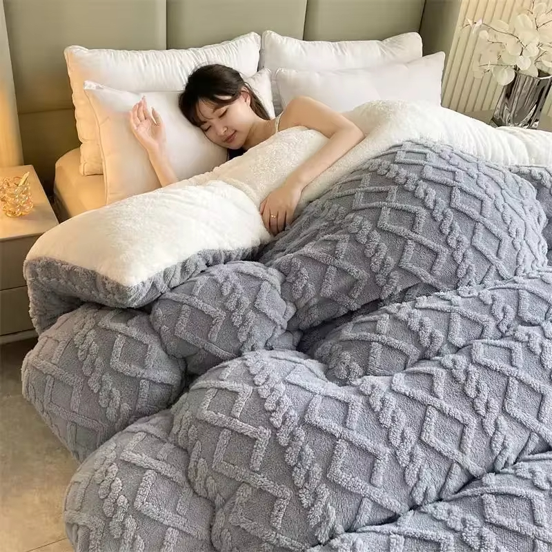 High End Thickened Winter Warm - Weighted Blanket 15Lb ulasan dan harga