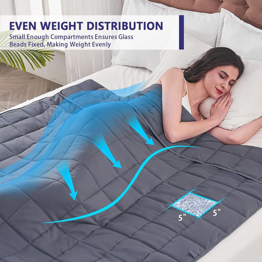 Weighted Blanket or Adults (20 - Weighted Blanket 15Lb ulasan dan harga