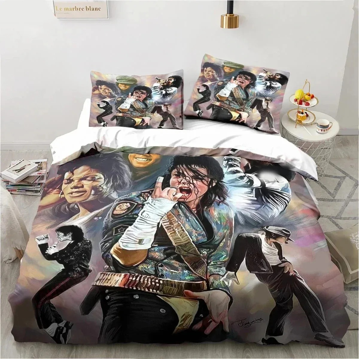 3D Printed Michael Jackson Bed - Home Textiles Bedding ulasan dan harga