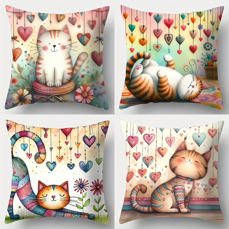 Pillow Covers Set of 1 or 4 Cu - Pillow Insert 18X18 ulasan dan harga