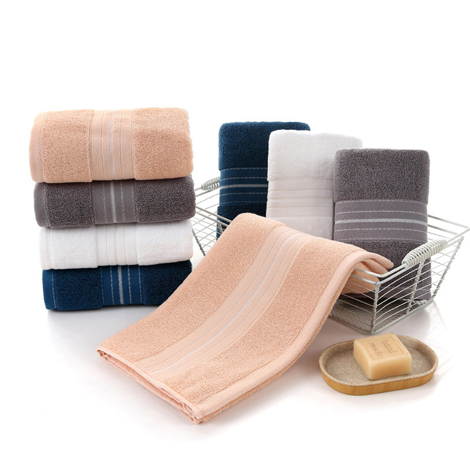 1Pcs Premium Cotton Face Towel - Home Textiles In Pakistan ulasan dan harga