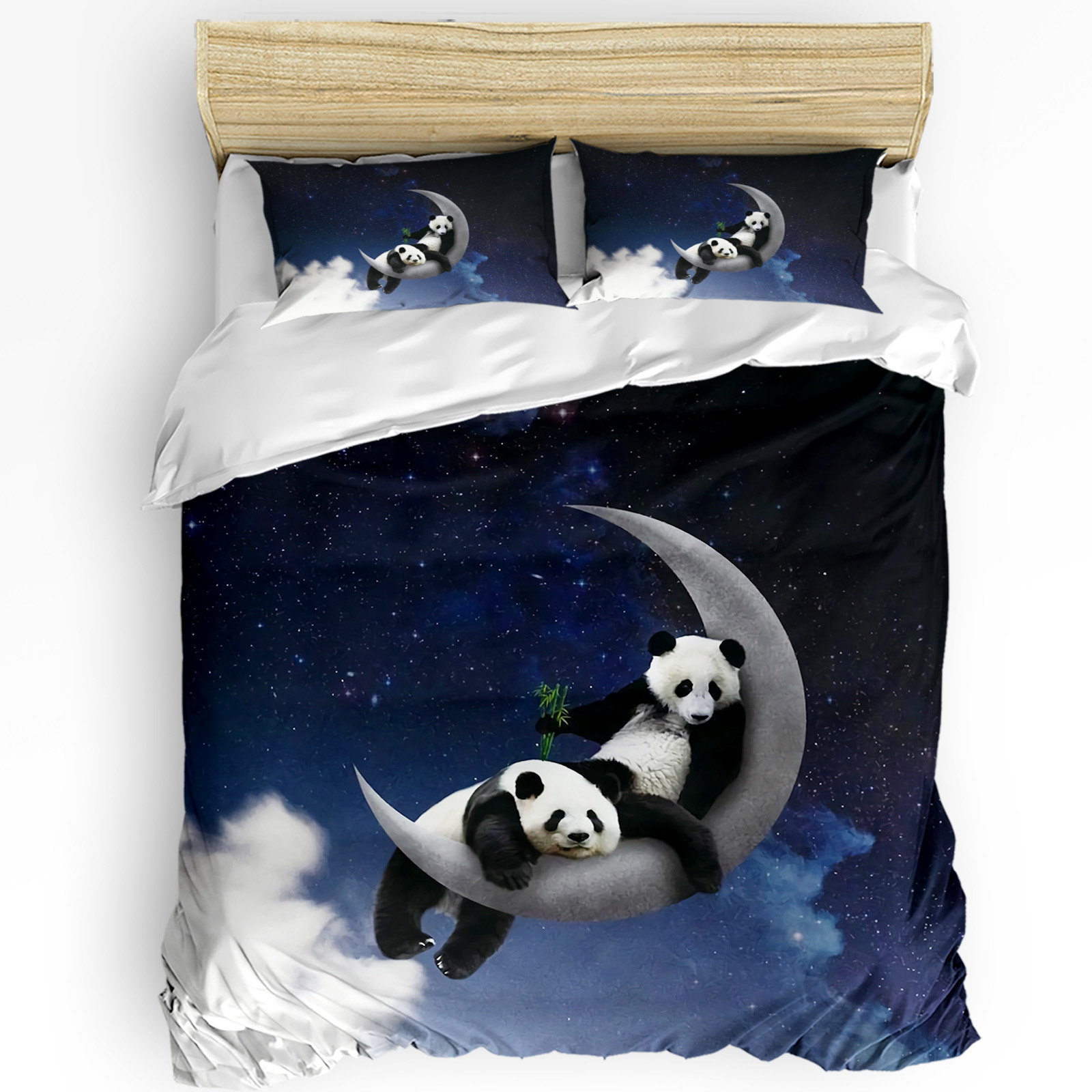 Moon Night Sky Panda Bamboo St - Home Textiles Bedding ulasan dan harga