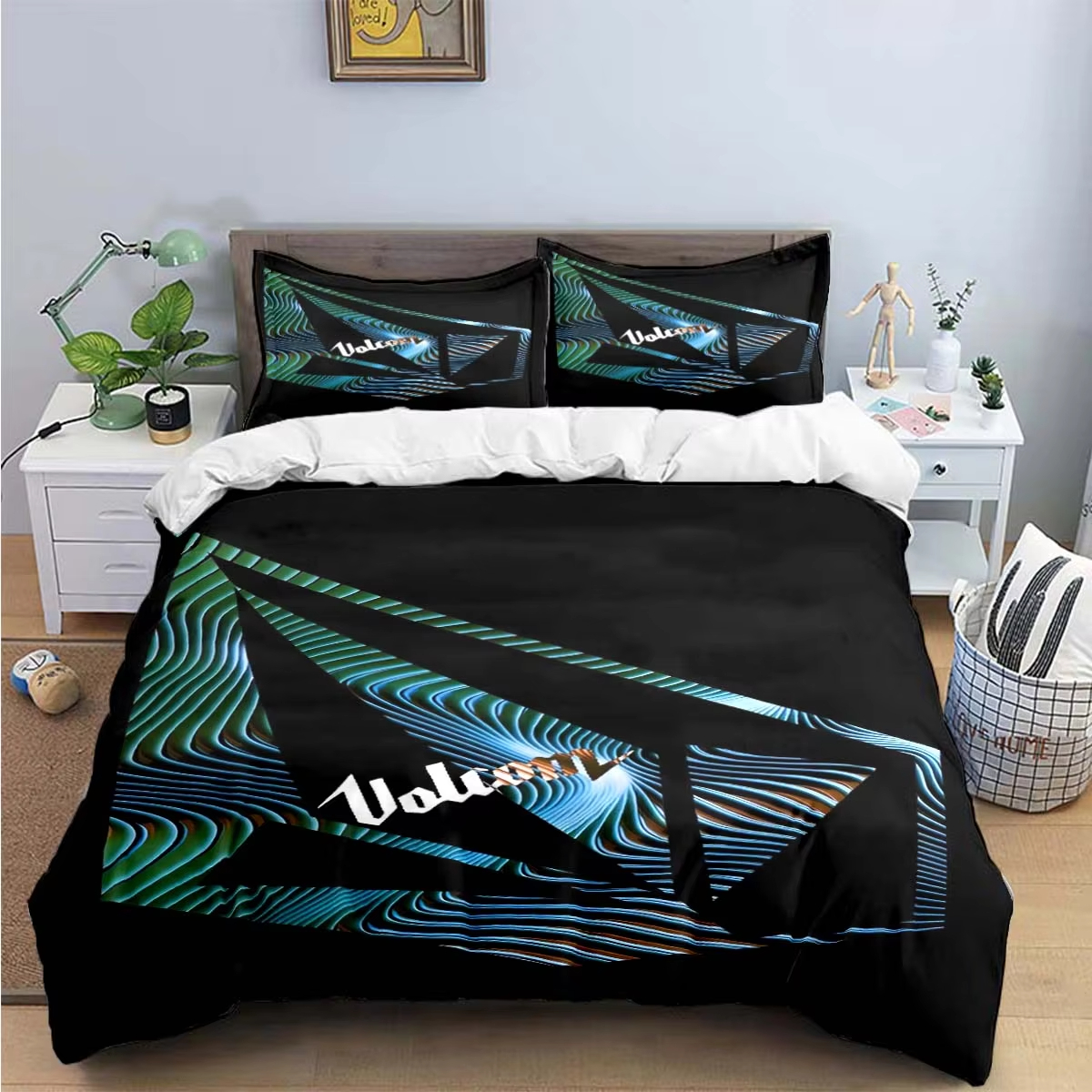 New V-VOLCOM 3d Print Bedding  - Home Textiles Bedding ulasan dan harga