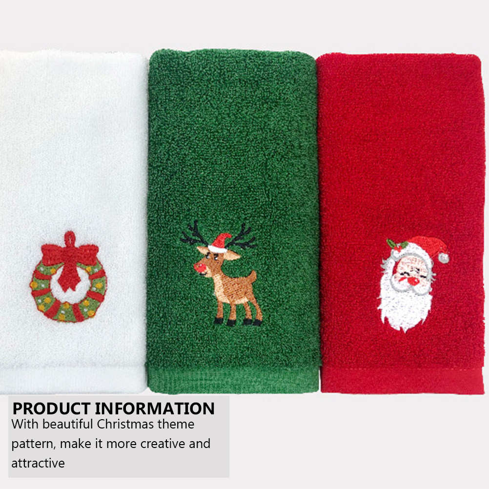 2pcs Embroidery Towel Set Chri - Home Textiles In Pakistan ulasan dan harga