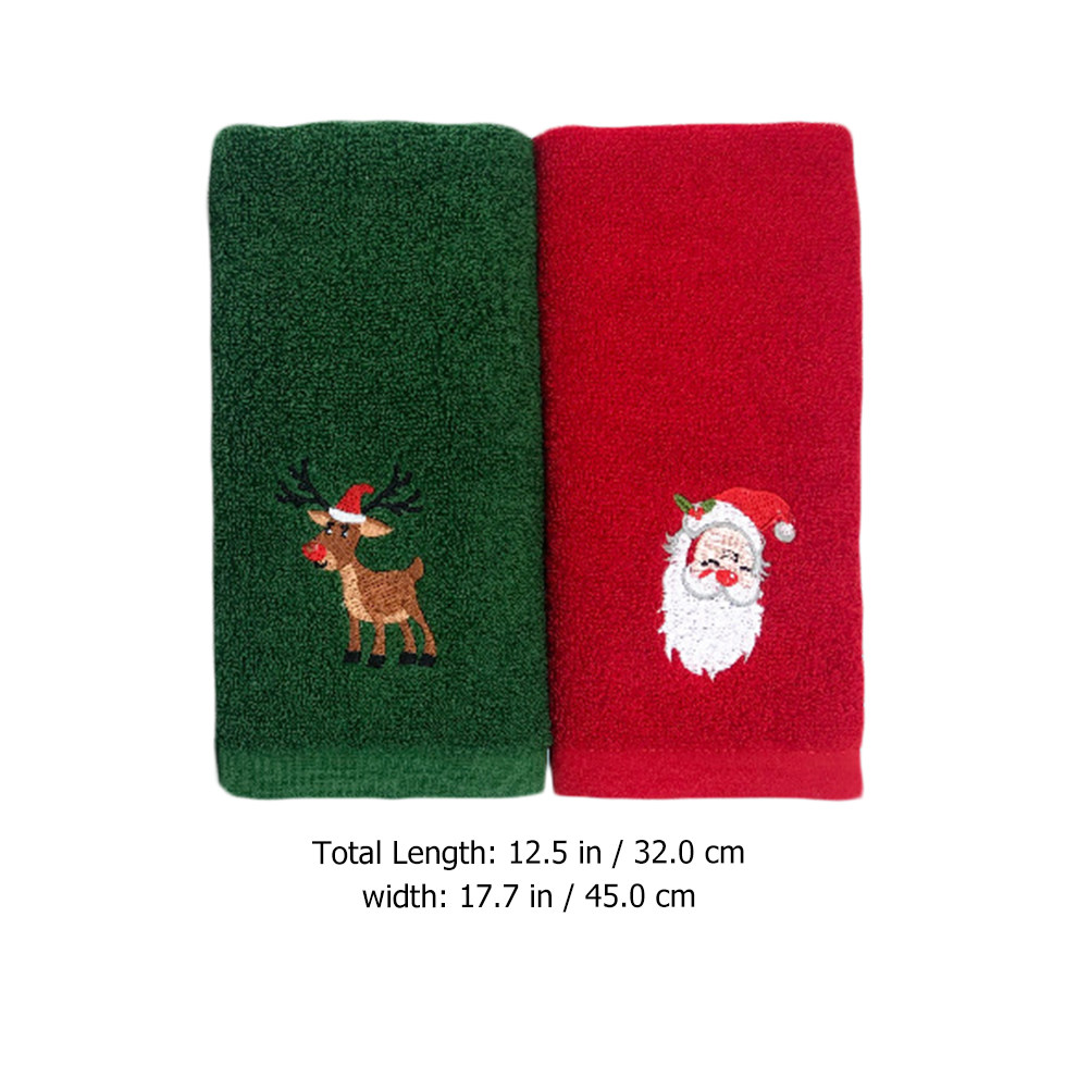 2pcs Embroidery Towel Set Chri - Home Textiles In Pakistan ulasan dan harga