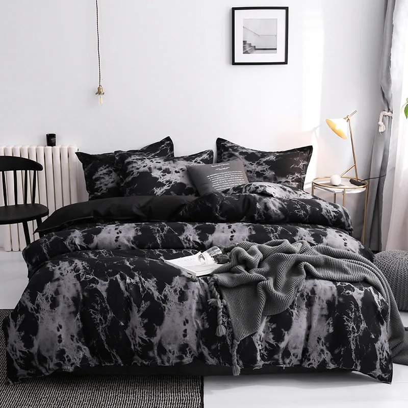 Luxury Black Bedding Comforter - Home Textiles Bedding ulasan dan harga