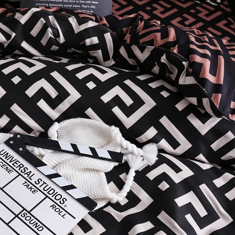 Luxury Black Bedding Comforter - Home Textiles Bedding ulasan dan harga