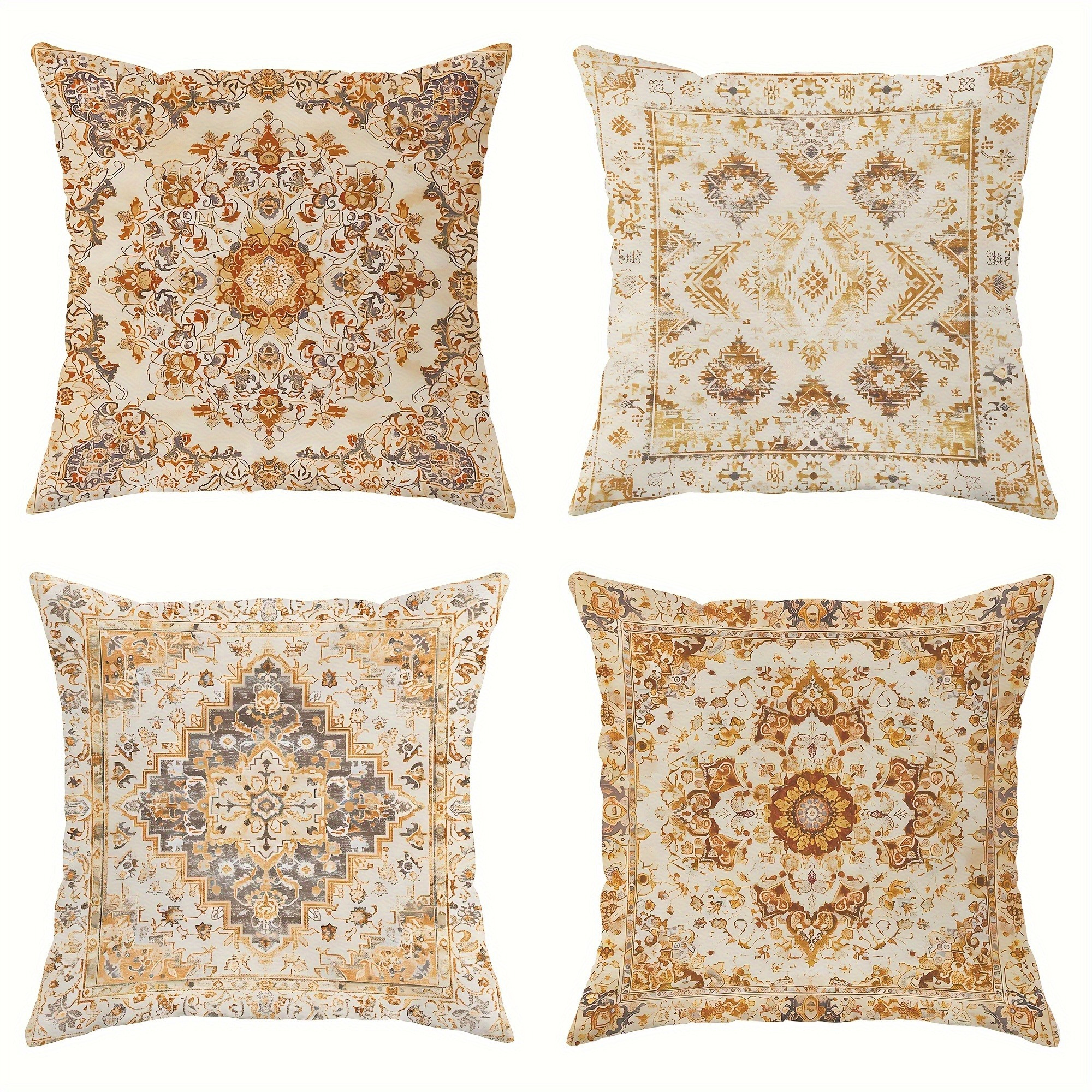 Pillow Covers Set of 4 Bohemia - Pillow Insert 18X18 ulasan dan harga