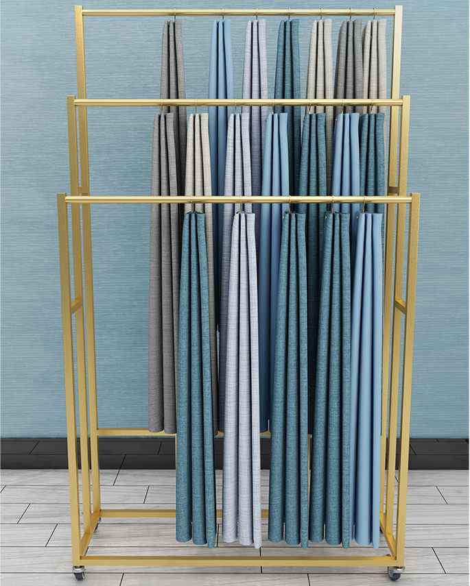 Mobile curtain display frame s - Home Textiles Exhibition ulasan dan harga