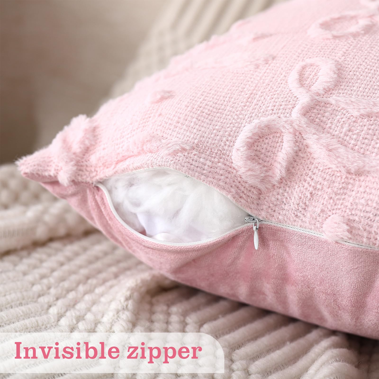 Pink Bow Throw Pillow Covers 1 - Pillow Insert 18X18 ulasan dan harga
