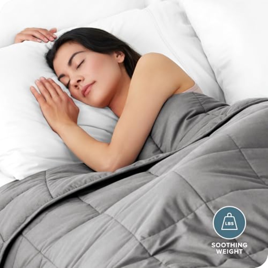 Weighted Blanket AllNatural 0  - Weighted Blanket 15Lb ulasan dan harga