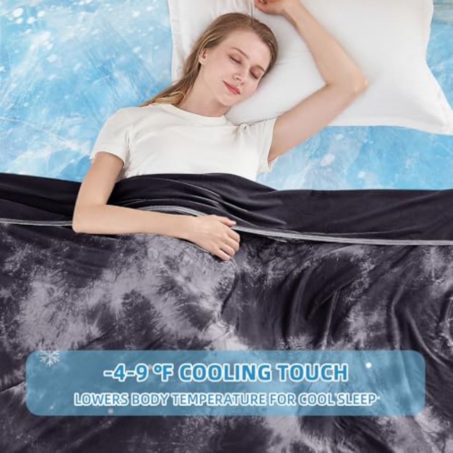 Cooling Blanket King Size 90x1 - Weighted Blanket 15Lb ulasan dan harga